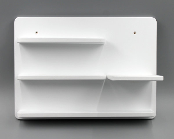 Tonie ® Regal für Box und bis zu 25 Tonies ® – GROSS - Box rechts, Farbe: weiß